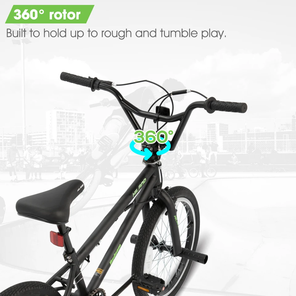Hiland 20 inch Freestyle Kids BMX Bike,Beginner-Level to Advanced