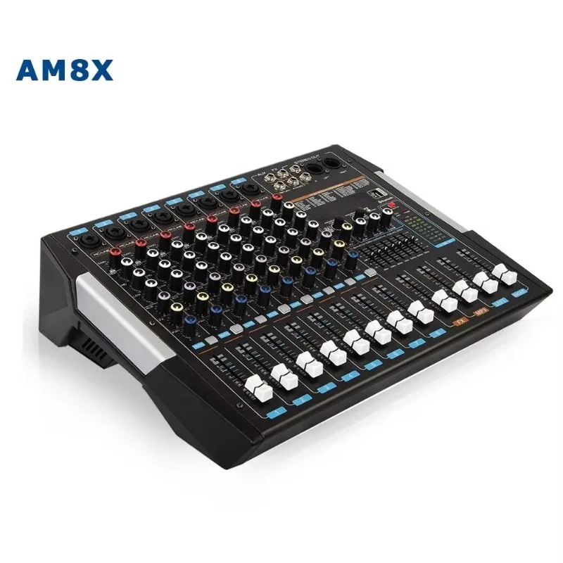 AM-8X RTS 8  ch annel Professional Audio Mixer MP3 Recording Passive Mixer Music Console
