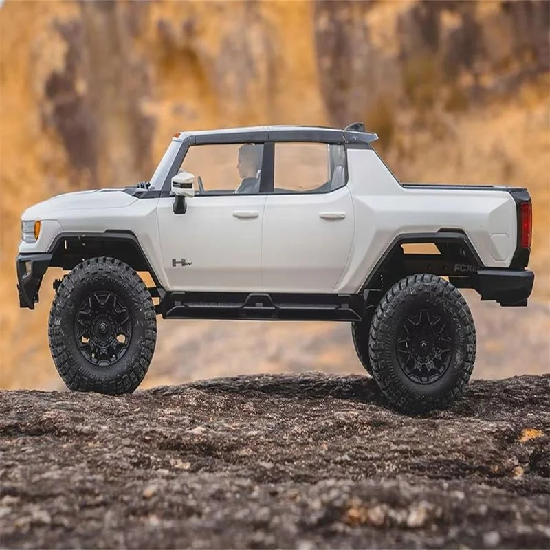 Fcx181/18 simulação rc carro de escalada de controle remoto ponte portal de duas velocidades metal amortecedor modelo coleção presente de aniversário