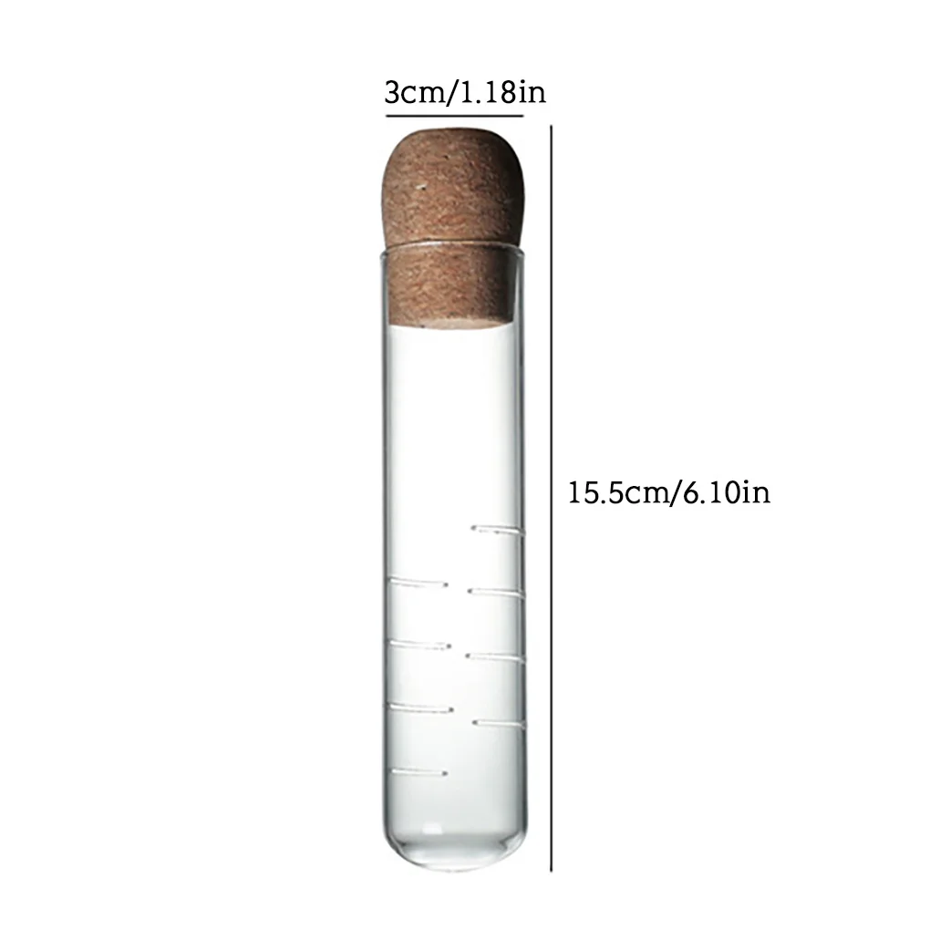 Juego de té, tubo Infusor de té de vidrio creativo, colador de té con diseño de vidrio para taza, filtro para té Puer, herramientas de té de hierbas con tapón de corcho