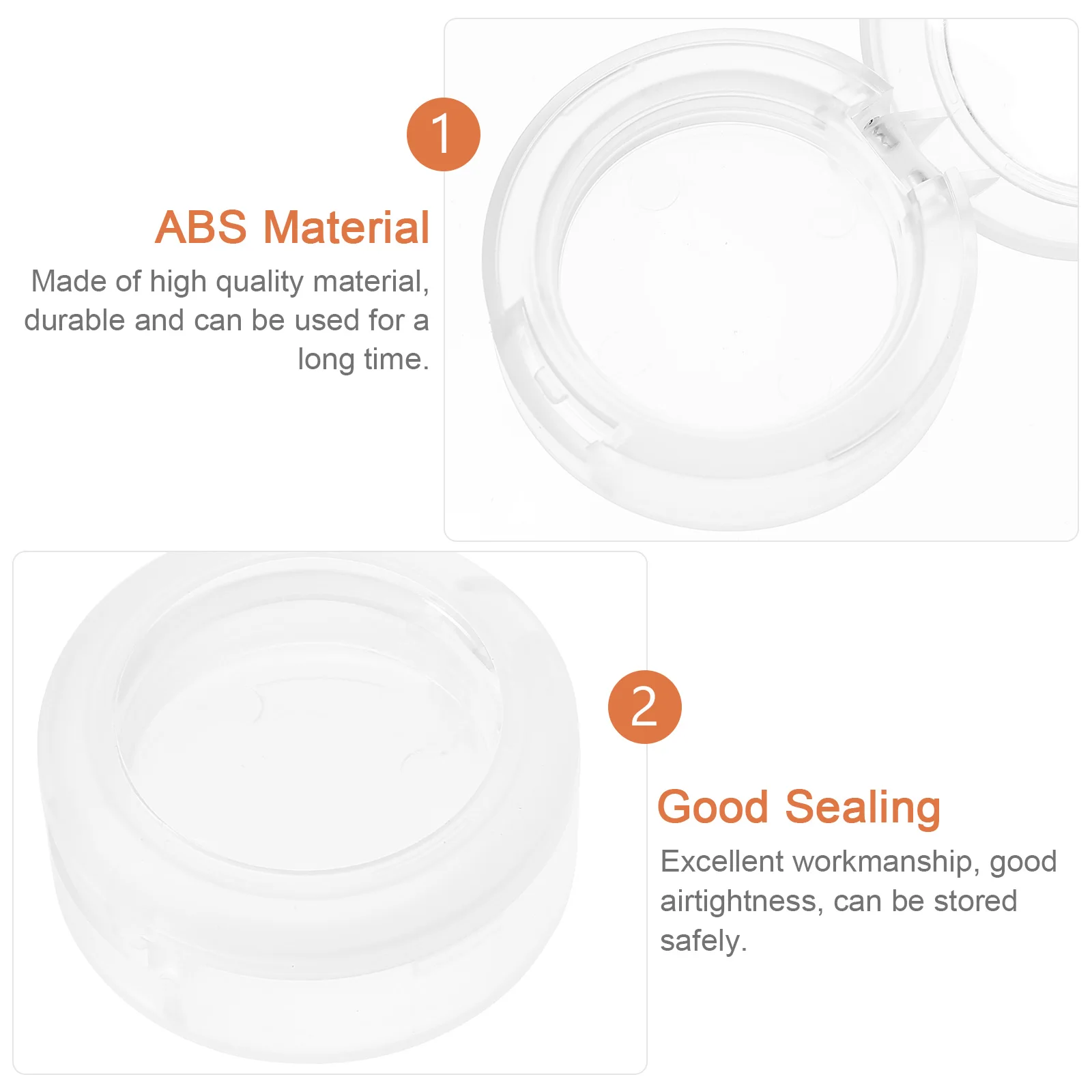 

8 Pcs Empty Eye Shadow Box Makeup Case Powder Container Storage Eyeshadow Containers Cosmetics Organizer Clear Sample