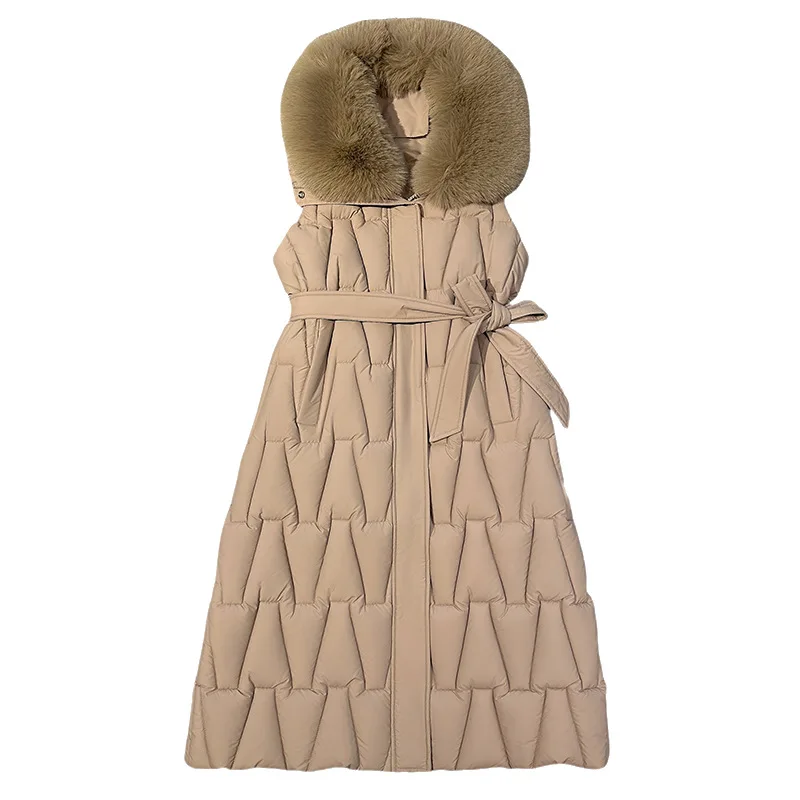YJKDYK الشتاء المرأة معطف مبطّن ربطة القوس فيونكة سستة يطير فو الفراء سترة سترة للإناث سميكة يندبروف الحرارية معطف سيدة