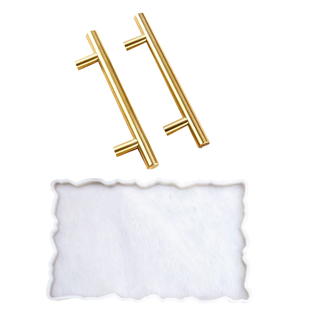 

1Set DIY Tray Mold Silicone Mold Easy Application Durable Smooth Surface for Resin Craft Accessories Plate Tray