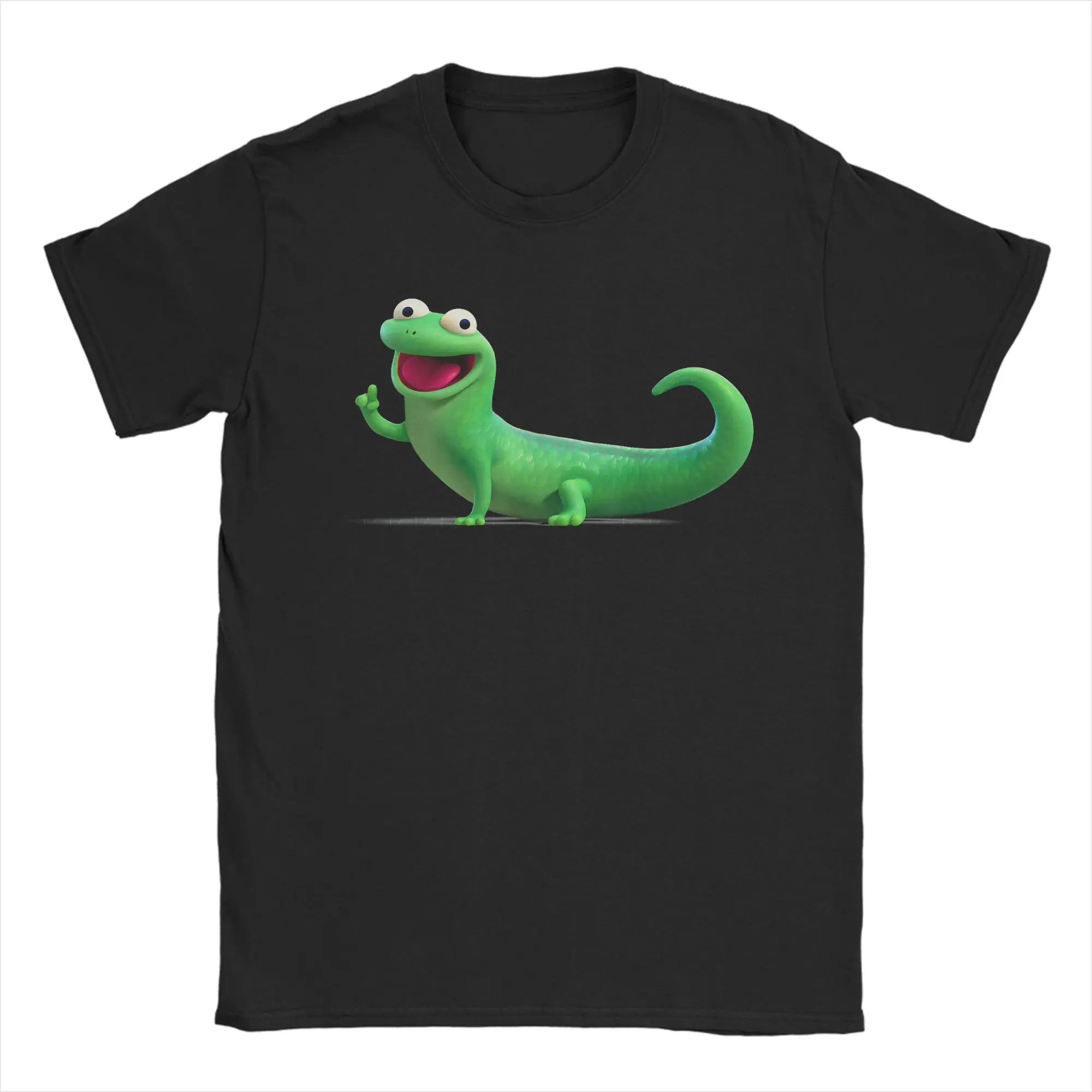 Lizard Smiling T Shirt Summer  100 Cotton T-Shirts For Male Fashion Design Tshirt Short-Sleeved Vintage Top Tees