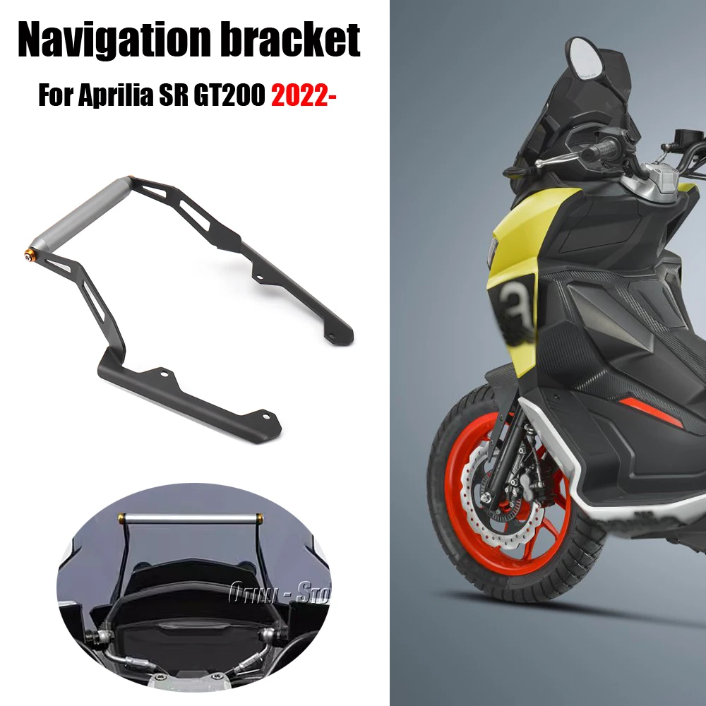 

Motorcycle windshield Stand Holder Phone Mobile Phone GPS Navigation Bracket For APRILIA sr gt200 SR GT200 GT 200 2022 2023