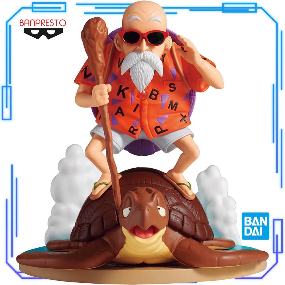 

In Stock Bandai Original Genuine Banpresto Anime Dragon Ball History Box Tortue Geniale Muten Roshi 11cm Model Toy Figures Gift