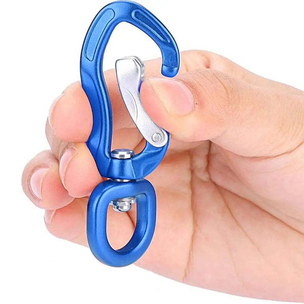 Safety Carabiner Portable Rotatable Stainless Steel High Strength Hammock Carabiner Clip Climbing Carabiner Auto Locking