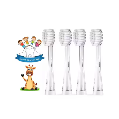 Seago YCSG-831 Kids Brush Heads Children Electric Toothbrush Replacement Heads For Seago EK6 977 Sonic Electric Toothbrush 4pcs
