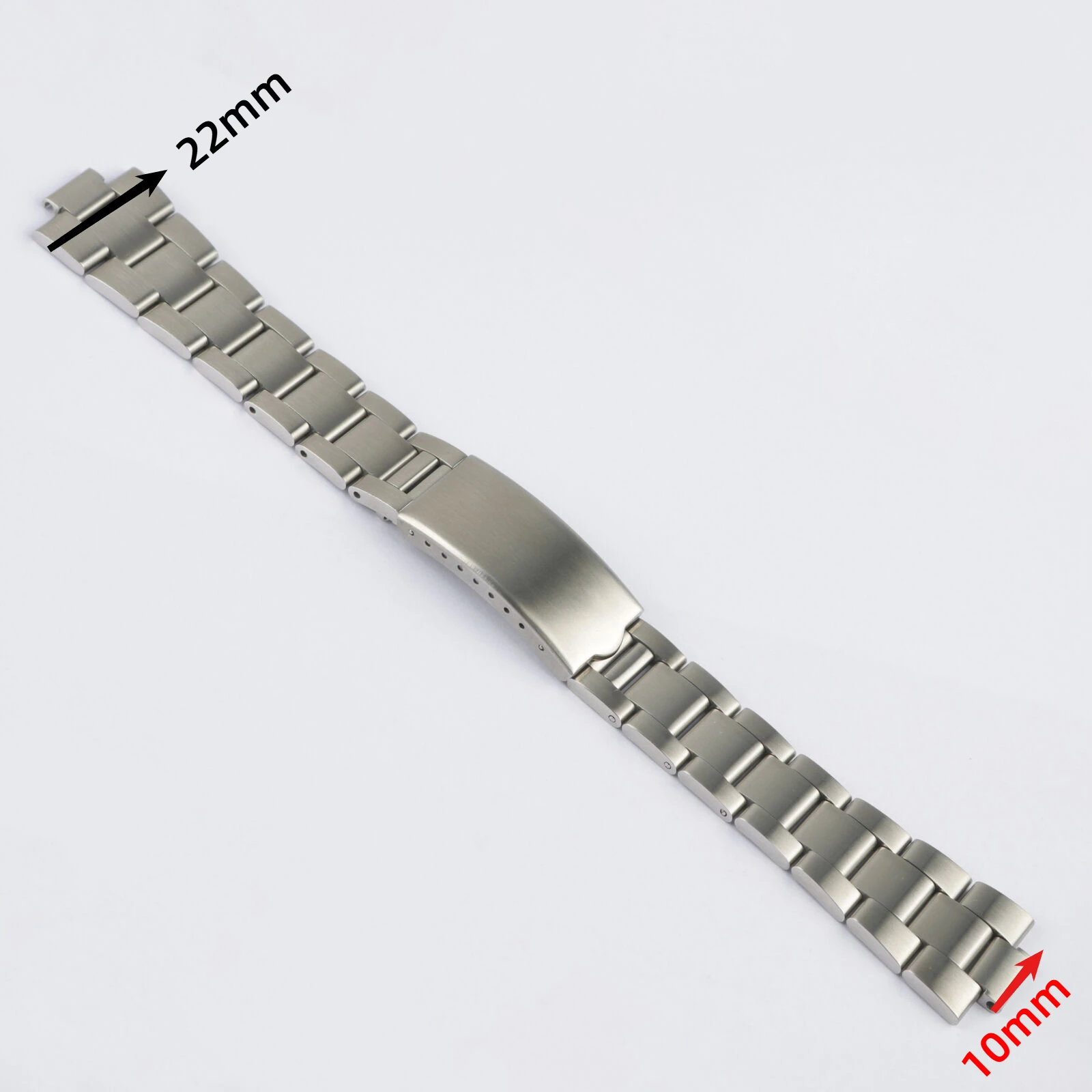 US Stock TAX FREE  For Omega Dynamic Geneve 10mm*22mm 316L Stainless Steel Oyste Bracelet Luxury Wrist Watch Band Strap