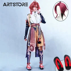 Gioco Genshinimpact Shikanoin Heizou Cosplay Costume parrucca Set completo con accessori Halloween Party Costume Cosplay Outfits