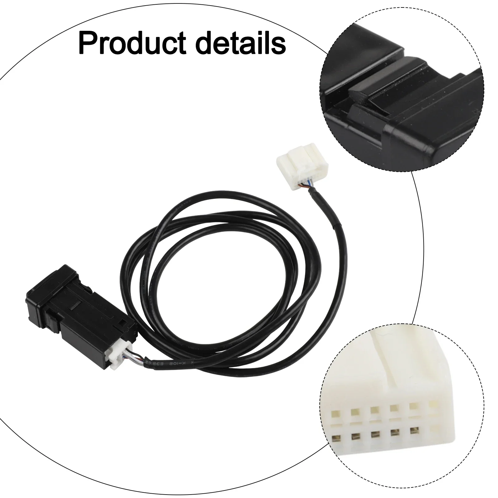 Stereo Connection Cable Car AUX Adaptor Direct Installation OEM 86190-53010 Wear-resistant Materials AUX Interface Connection