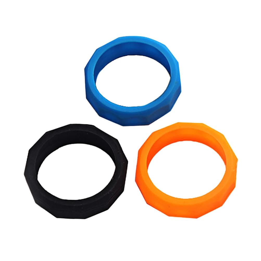 

3pcs Anti Slip Rings for Microphone Skidproof Circle Handheld Plastic Shockproof Protector Hexagon Mic Accessories KTV Stage DJ