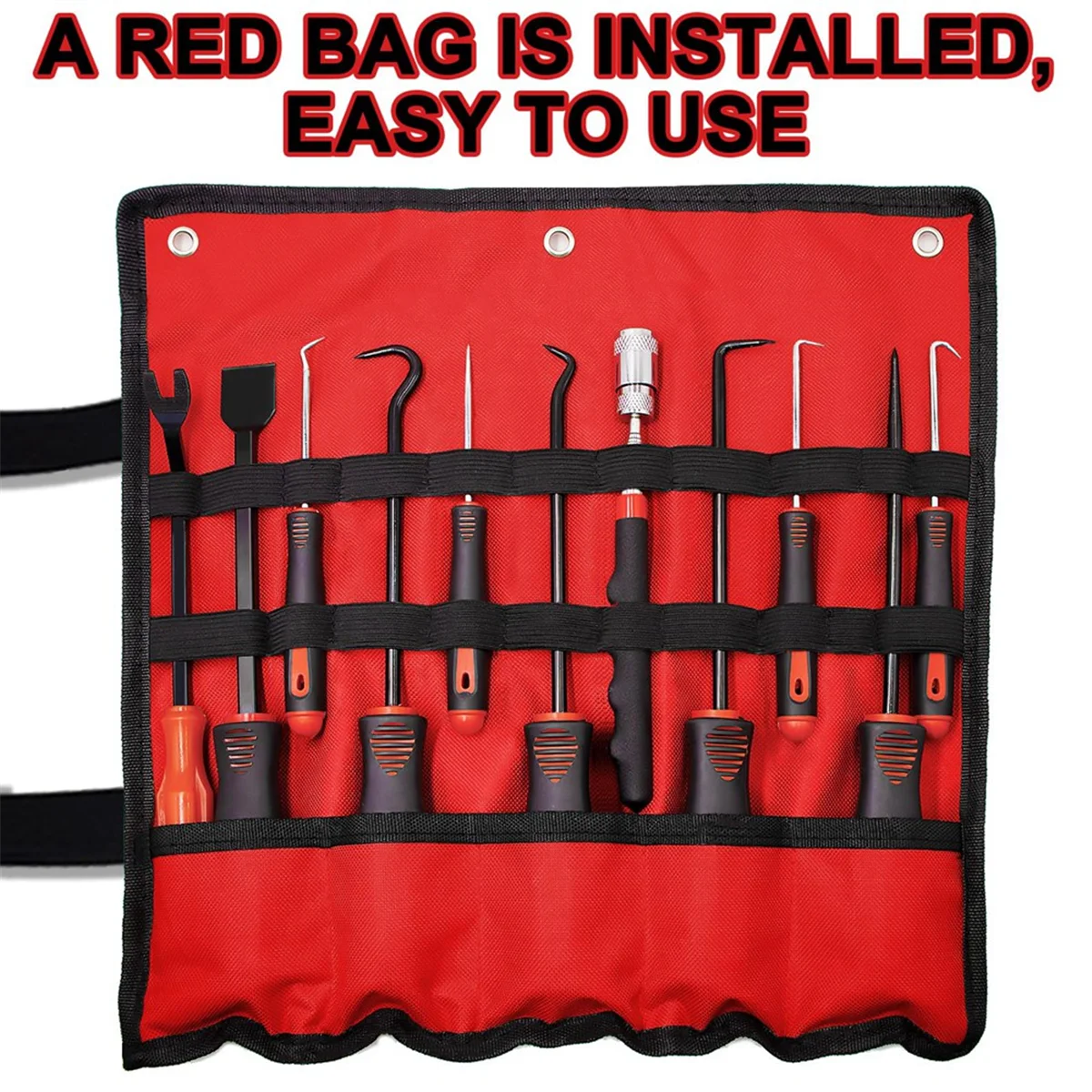 New Pickaxe and Hook Kit for Removing Automotive Electronic Repair Hose Gasket Oil Seal Screwdriver Puller(11pcs)