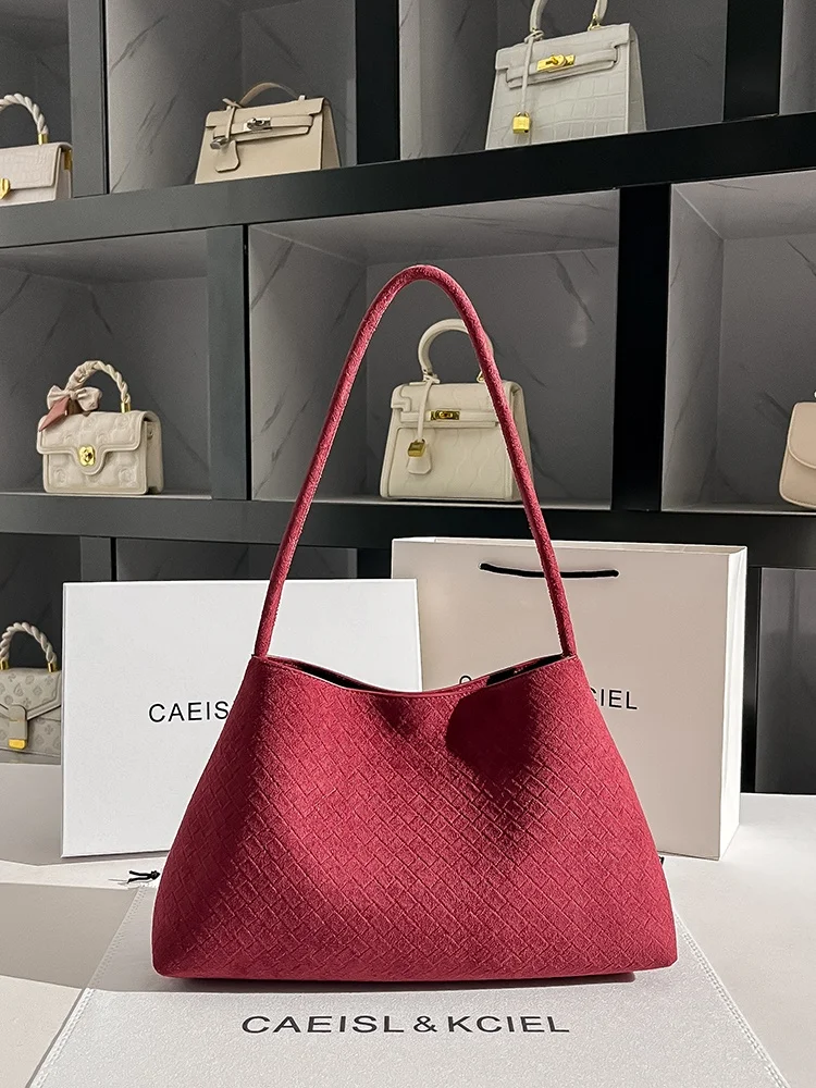 

CAEISLKCIEL женская сумка Ele, пригородная сумка на плечо, новинка 202, осень-зима, квадратная сумка из искусственной кожи с мягкой ручкой