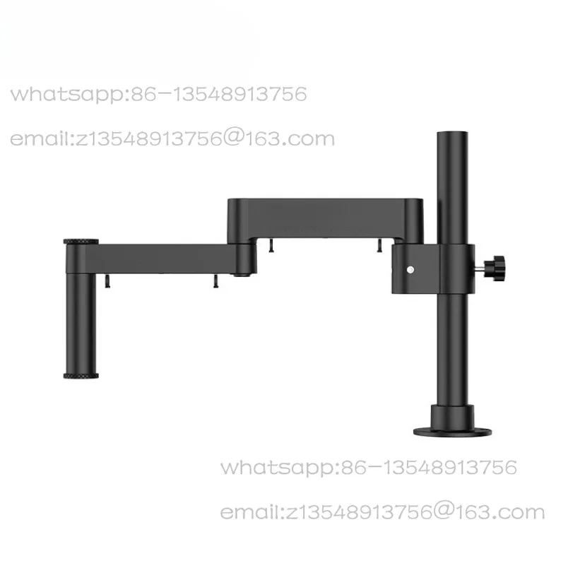 Metal universal microscope bracket 360 ° rotating telescopic folding single arm lifting and fixing