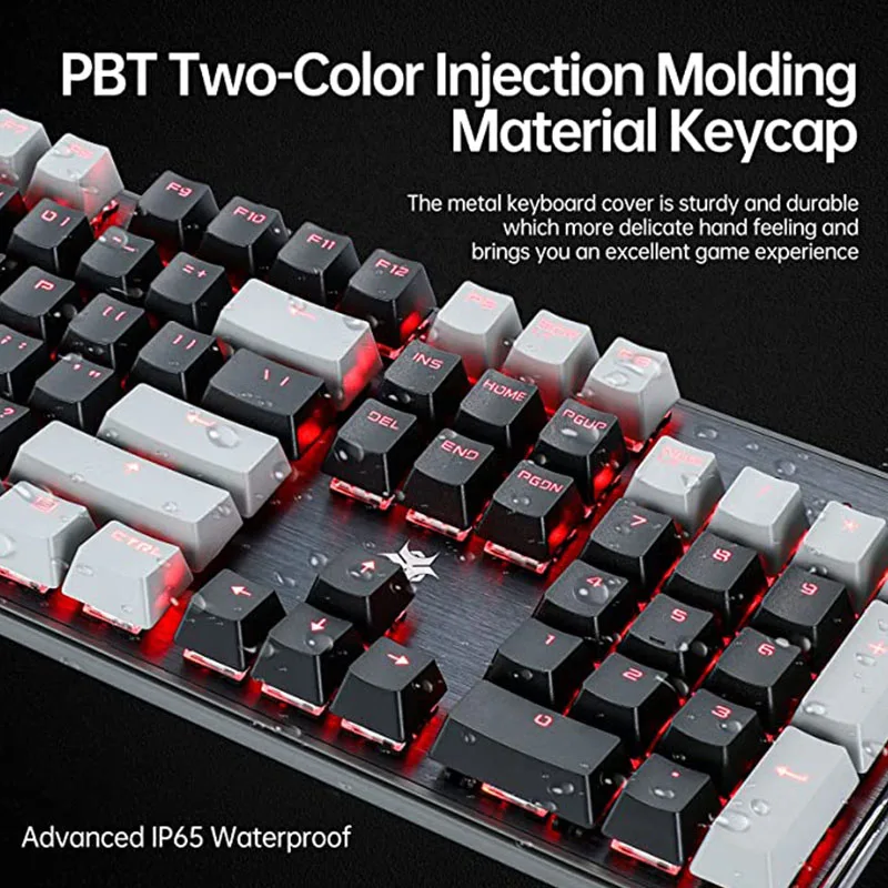 Hexgears GK715S Mechanical Gaming Keyboard Hot Swap Switch Mechanical Keyboard 104 Keys BOX Switch PBT Keycaps Mechanical Keyboa