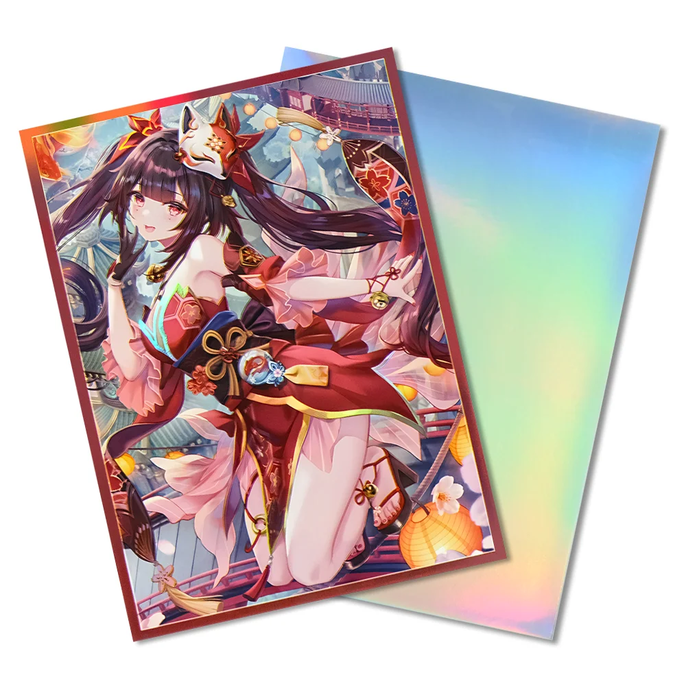 67×92mm 60PCS Art Cartoon Anime One Piece Card Sleeves Board Games TCG/MGT/PTCG Trading Cards Laser Shine Protector