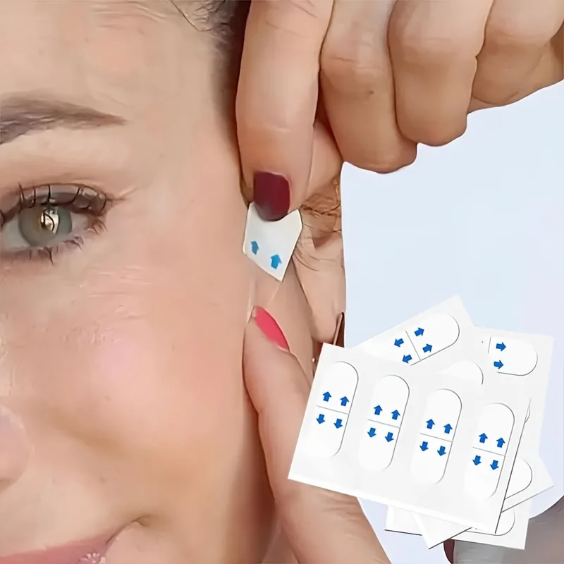 

200 шт. невидимых прозрачных тонких патчей для подтяжки лица, V-образные наклейки от морщин и дряблости кожи