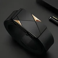 Stylish Men's PU Leather Belt - Fashion Belts for Daily Life, Leisure, Party, Festival, Work, and Business Automatic Buckle 3