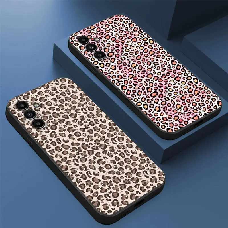 INS Brown Leopard Print Phone Case for Samsung Galaxy A10 A20e A20 A30 A40 A50s A70s A90 A01 A02 A03s A04s A05s A21s A31 A41 TPU