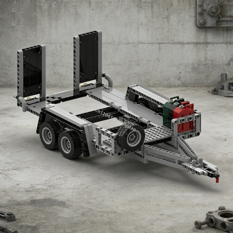 Hot Trailer Moc for 42110 Creative Off-Road Trailer Building Block DIY Bricks Toy Boy Gifts Suitable for car upgrade enthusiasts