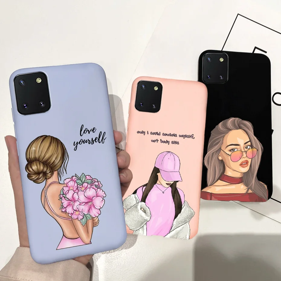 For Samsung Galaxy Note 10 Lite Case Cute Cartoon Silicone Soft Phone Back Cover For Samsung S10 Lite Funda SM-G770F N770F Case