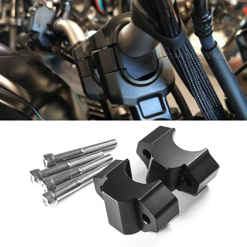

For Yamaha MT-10 MT10 MT 10 2016- Handlebar Riser Adapter Motorcycle Accessories Height Increase 25mm CNC Adapter