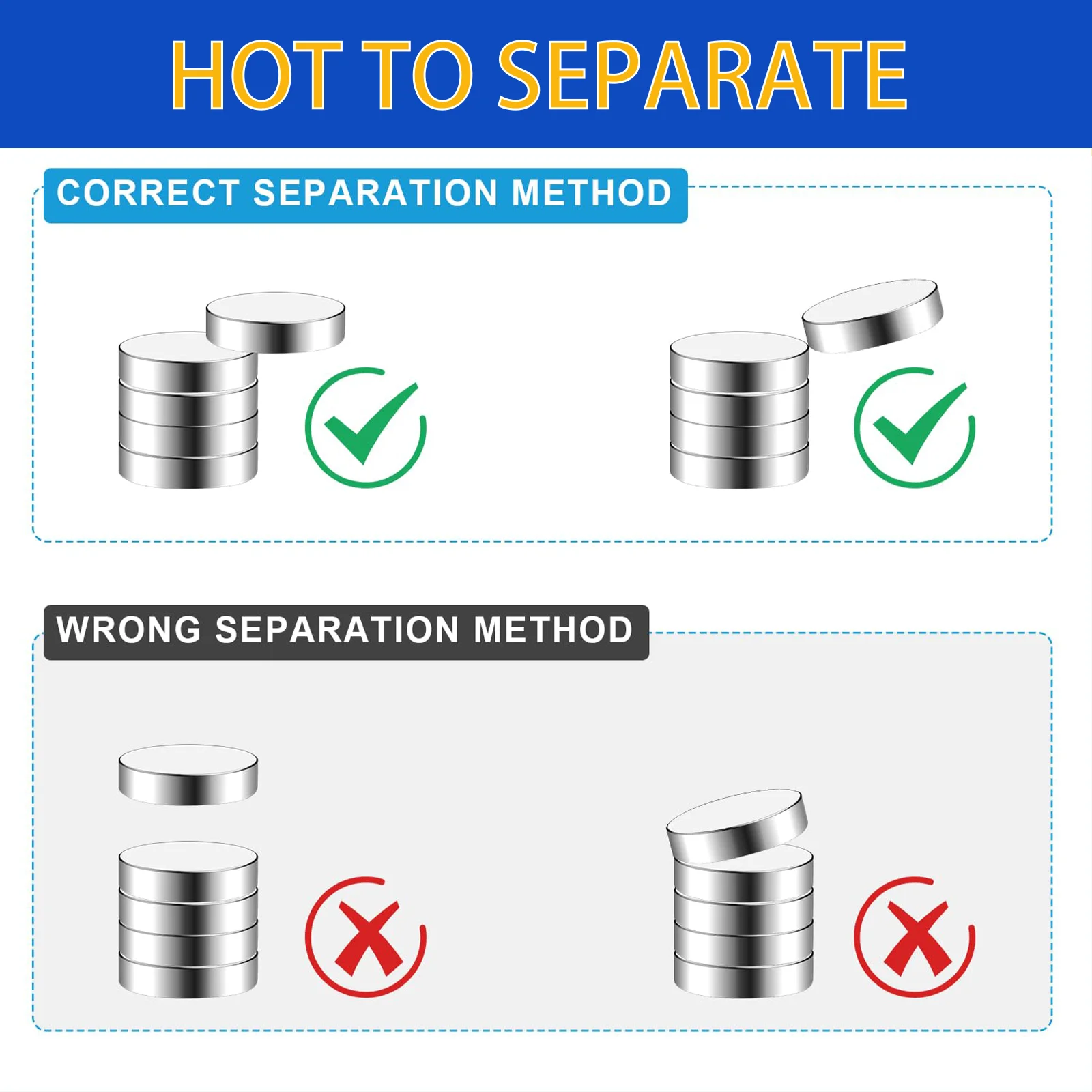 Ímãs super poderosos mini ímãs de disco fortes para decoração diy educação científica artesanato 6x2 8x1 10x3 15x2