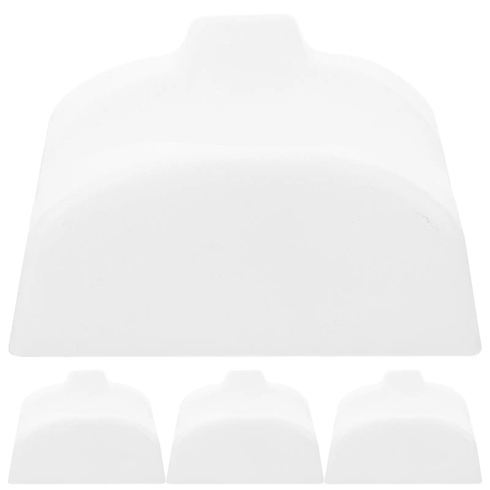 4 Pcs Ocarina Base Holder 12-hole White Stand Musical Instrument Accessory Plastic Flute Rack ABS Material Portable Storage