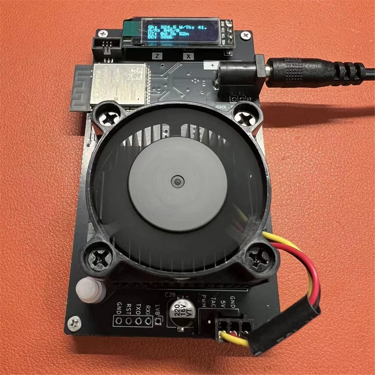 Imagem -06 - Bitaxe-diy Kit para Bitcoin Asic Btc Solo 320gh s com Fonte de Alimentação com Ficha Conosco