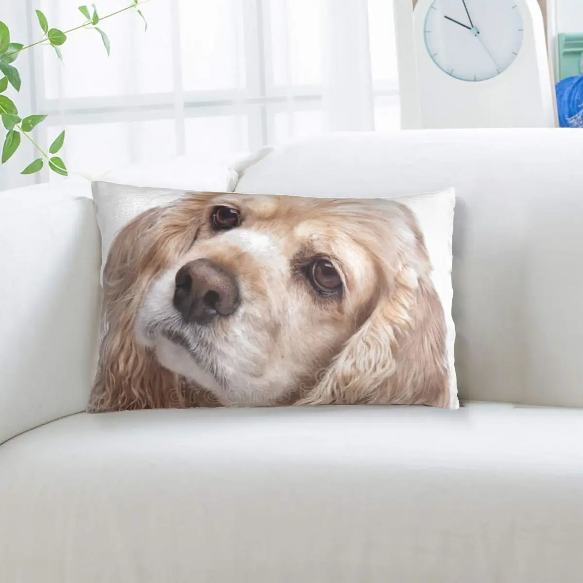 American Cocker Spaniel Dog Animal Rectangle Pillowcase Cushion Cover Decorative Bedroom Bed Home Comfort Throw Pillow