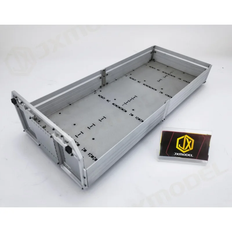 RC 1/14 Metall-Lastbehälter Ersatzteil für Tamiya Hydraulikbagger, Lader, Muldenkipper, SCANIA, MAN, VOLVO Anhänger, Kipper, DIY-Teile – Detail 2