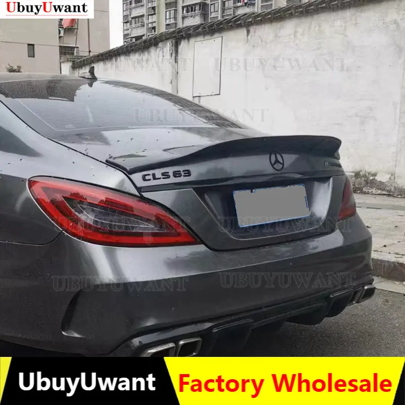 For W218 CLS Carbon Fiber Spoiler Car Tail Trunk Spoiler Rear Wing Tail Wing Decoration For Mercedes Benz W218 2011-2017 R Style