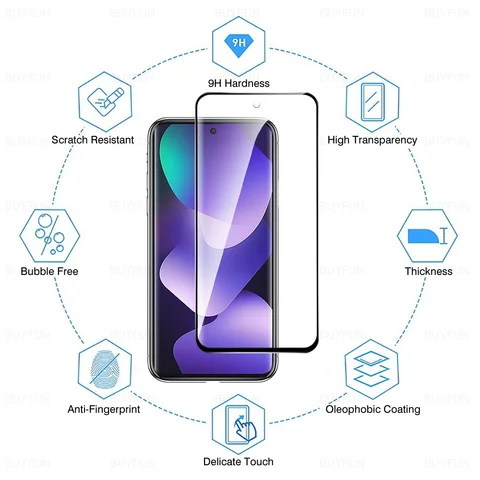 Набор защитных стекол из 2 предметов для Xiaomi Redmi Note 15 5G 4G Note15, закаленное стекло Redmi Note 15 Pro Plus 15Pro + Защитная пленка для экрана