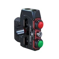 Motorcycle Auto-lock / Reset Lights Switch with Extension Holes Apply for 22mm Diameter Handlebar Tube