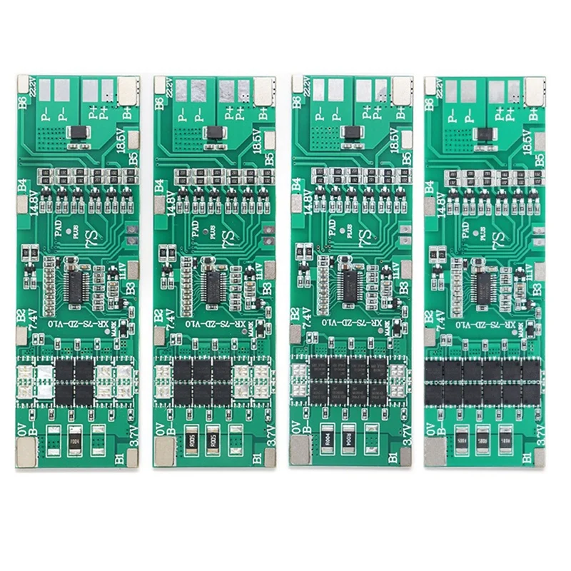 7S 24V Continuous Current 15A Lithium Battery Protection Board Lawn Mower Protection Board