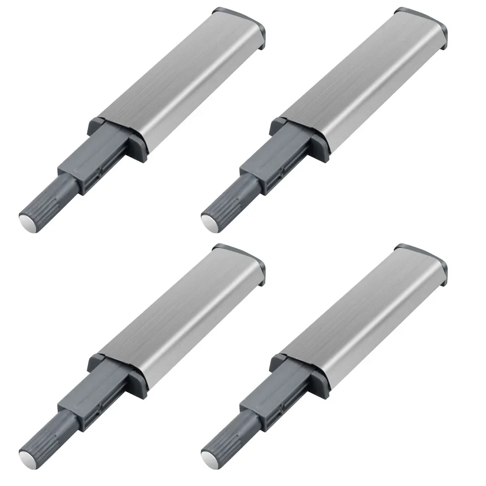 4Pcs Reversers Cabinet Push-type Automatic Handle-free Latch Push To Open Damper Catch Set For Door Drawer Cabinet