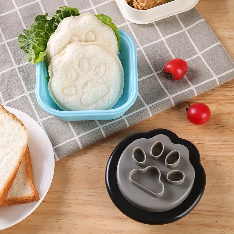 

kitchen Sandwich Cutter for Kids Cute Paw Toast Bread Mold Set DIY Sandwich Slicer Kids Bento Box Food Decoration Accessories