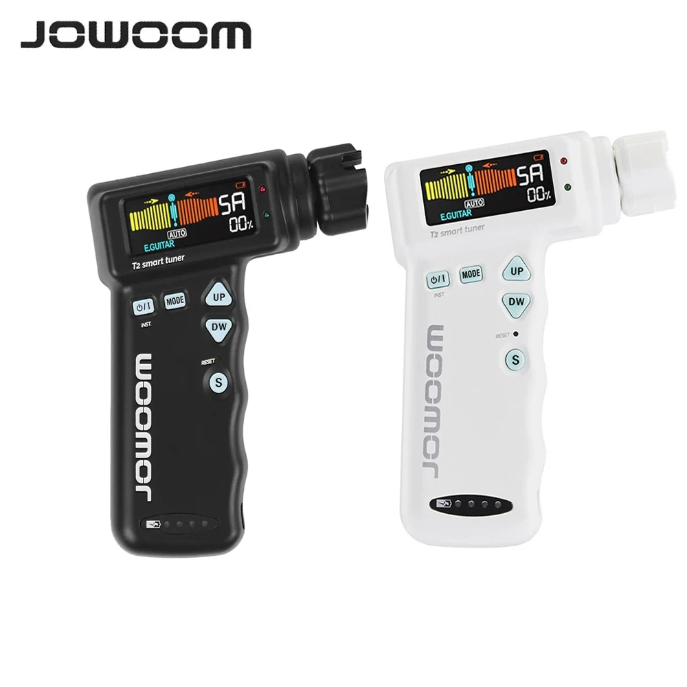 

JOWOOM T2 Multifunctional Smart Guitar Tuner for Peg String Winder for Guitar Ukulele Tuning Tool Built-in Rechargeable Battery