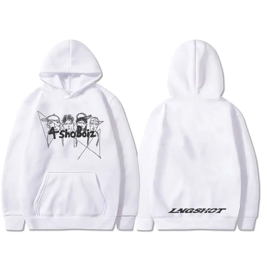 Korean Fashion Kpop Lngshot Jay Park Merch Hoodie Men Women Fleece Cotton Sweatshirt Male Hip Hop Oversized Pullovers Hoodies