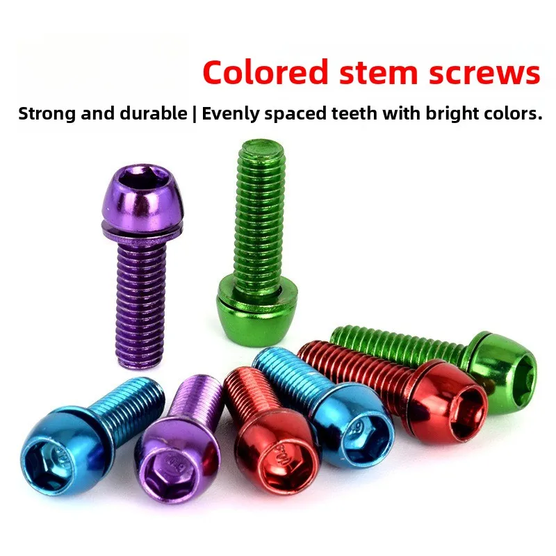 

Bicycle Stem Screw M5x20/6x20mm Mountain Bike Seat Tube Screw Bike Upgrade Riding Accessories