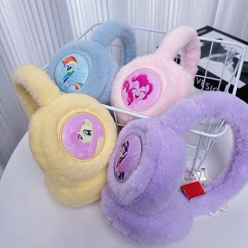 My Little Pony Twilight Sparkle Pinkie Children's Earmuffs Winter Baby Girls Warm and Antifreeze Ear Protection Cartoon Earmuffs