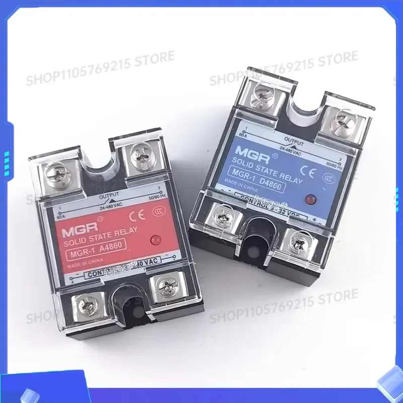 for Single Phase Solid State Relay MGR-1 D4840 A4860 10A 20A AC Control DC SSR-25DA 80AA
