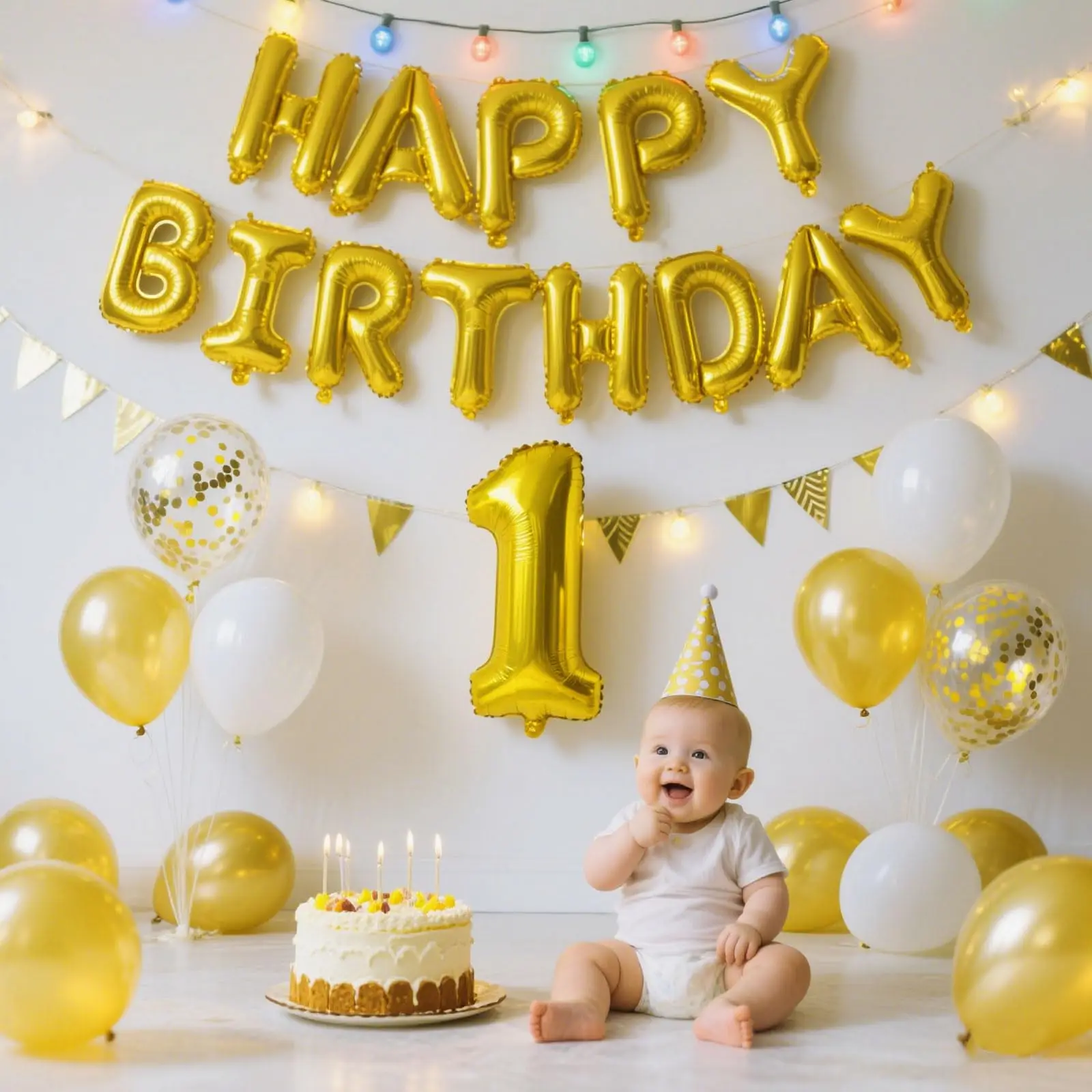 بالونة عيد ميلاد سعيد باللون الذهبي والأزرق مقاس 16 بوصة من رقائق معدنية لعلامة عيد الميلاد للفتيات والأولاد والأطفال والكبار لتزيين أعياد الميلاد