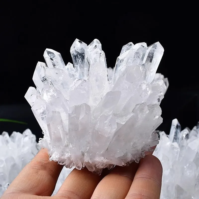 

Natural White Crystal Clusters, Crystal Raw Stones, Mineral Specimens, Home Decoration Crafts, Accessories