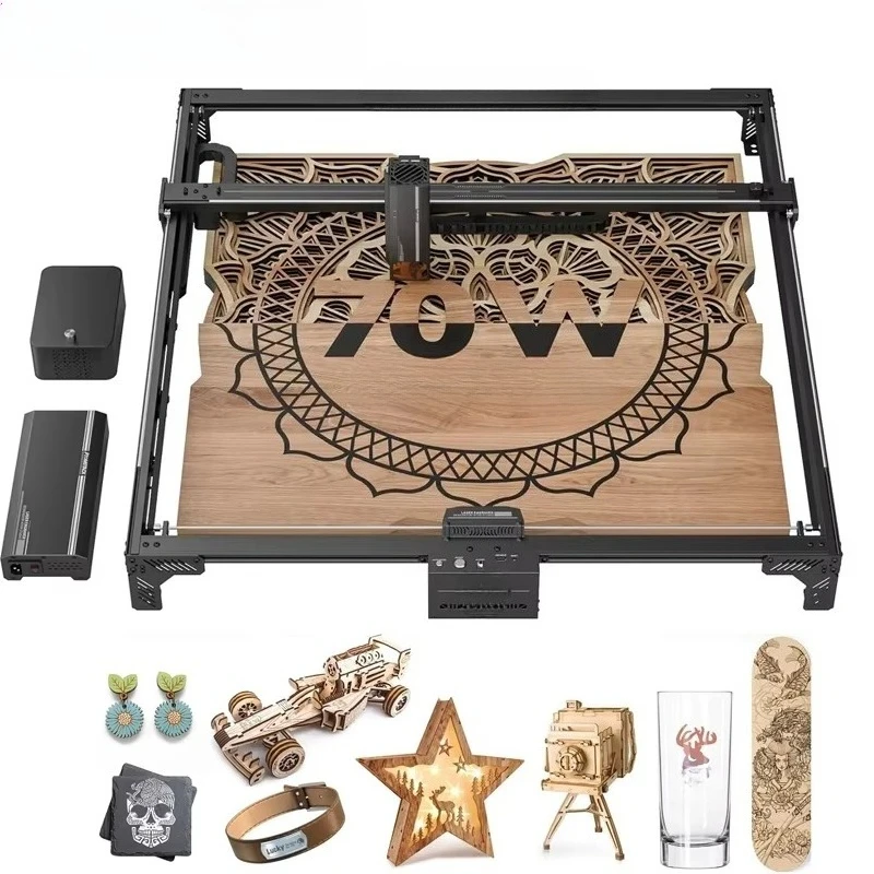 

X70 A70Max 360W CNC for Wood MDF Metal Glass Marble Leather Engraving Cutting Machine Auto Focus with Air Assist