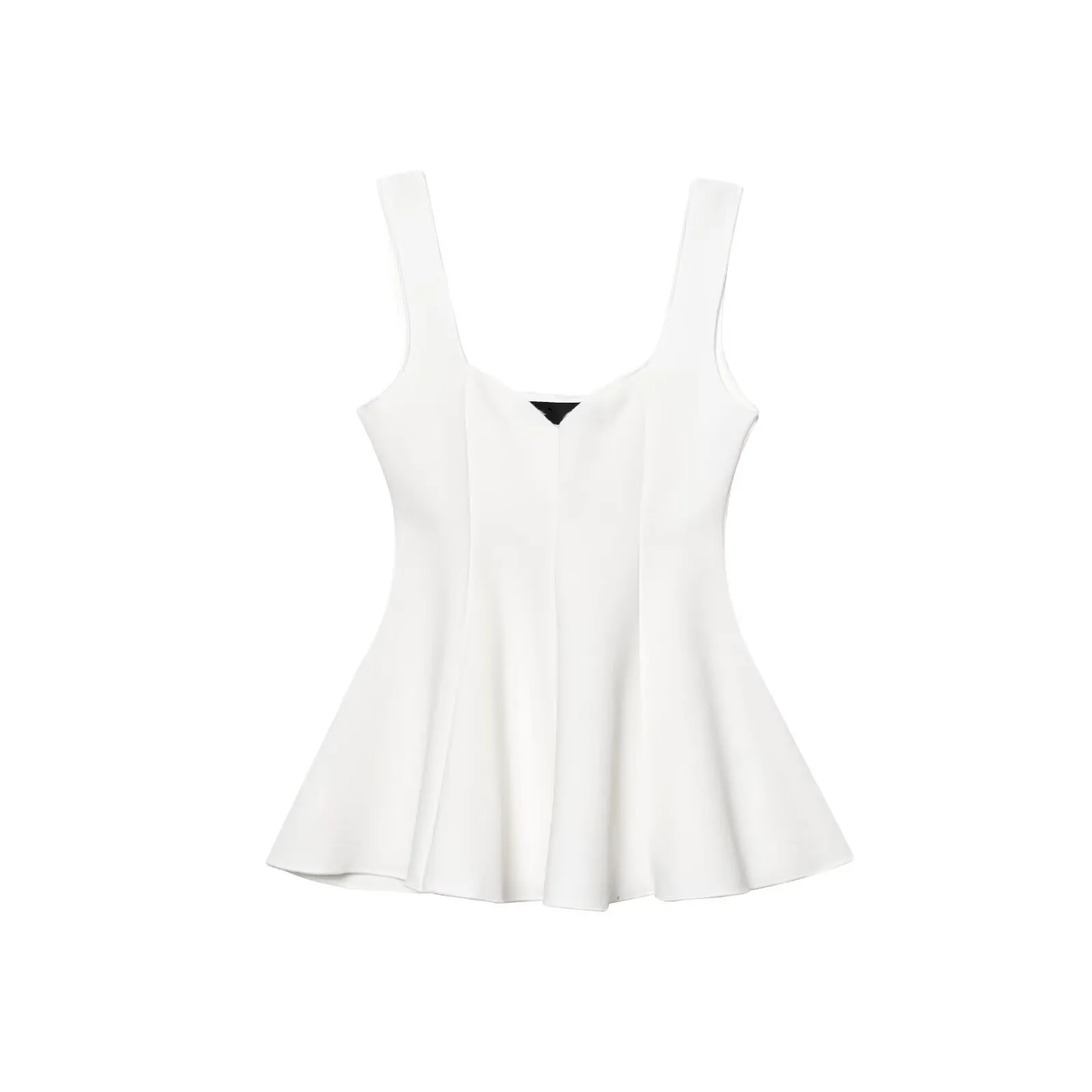 

2025 summer new products, women's clothing European and American style short skirt style stretch round neck top