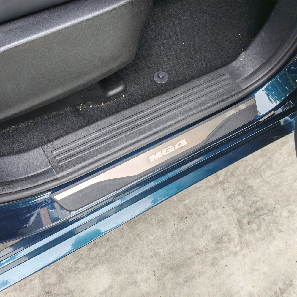 Für MG4 Urban 2026 2027 Zubehör Auto Edelstahl Kunststoff Türschwellerleiste Pedalabnutzungs-Schutzfolie Aufkleber – Detail 5
