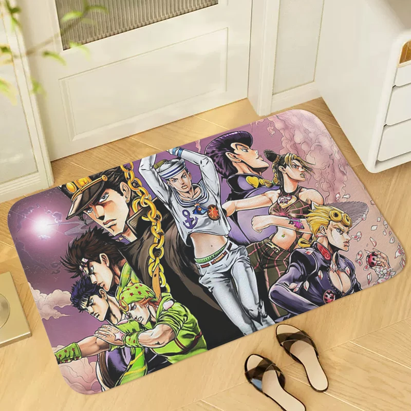 

Floor Mat Non-slip J-JoJos B-Bizarre Adventure Bedroom Rug Kitchen Corridor Carpet Slip-resistant Entrance Door Doormat Home