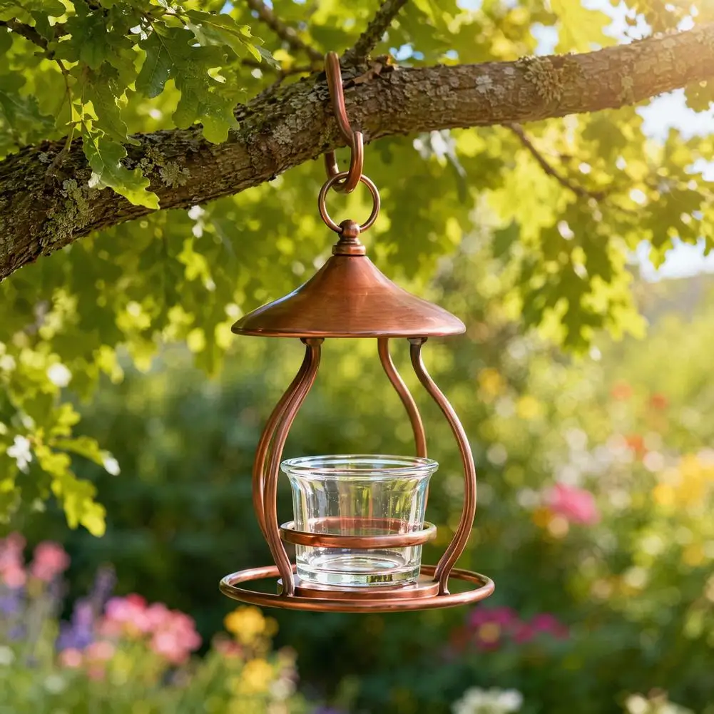 Leak-proof Glass Feeder Part Glass Bird Feeder Replacement Cups Weatherproof Hanging Bowls for Hummingbirds Finches Outdoor